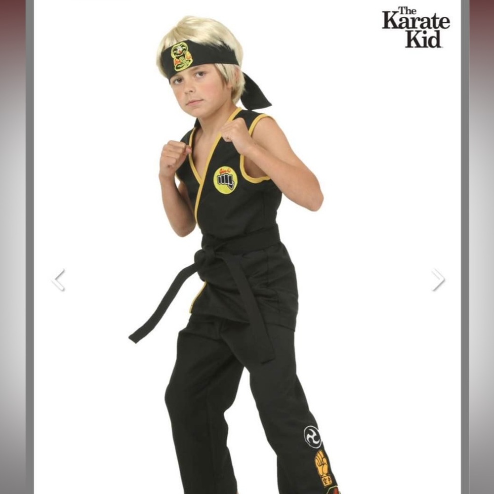kids size medium cobrai kai halloween costume